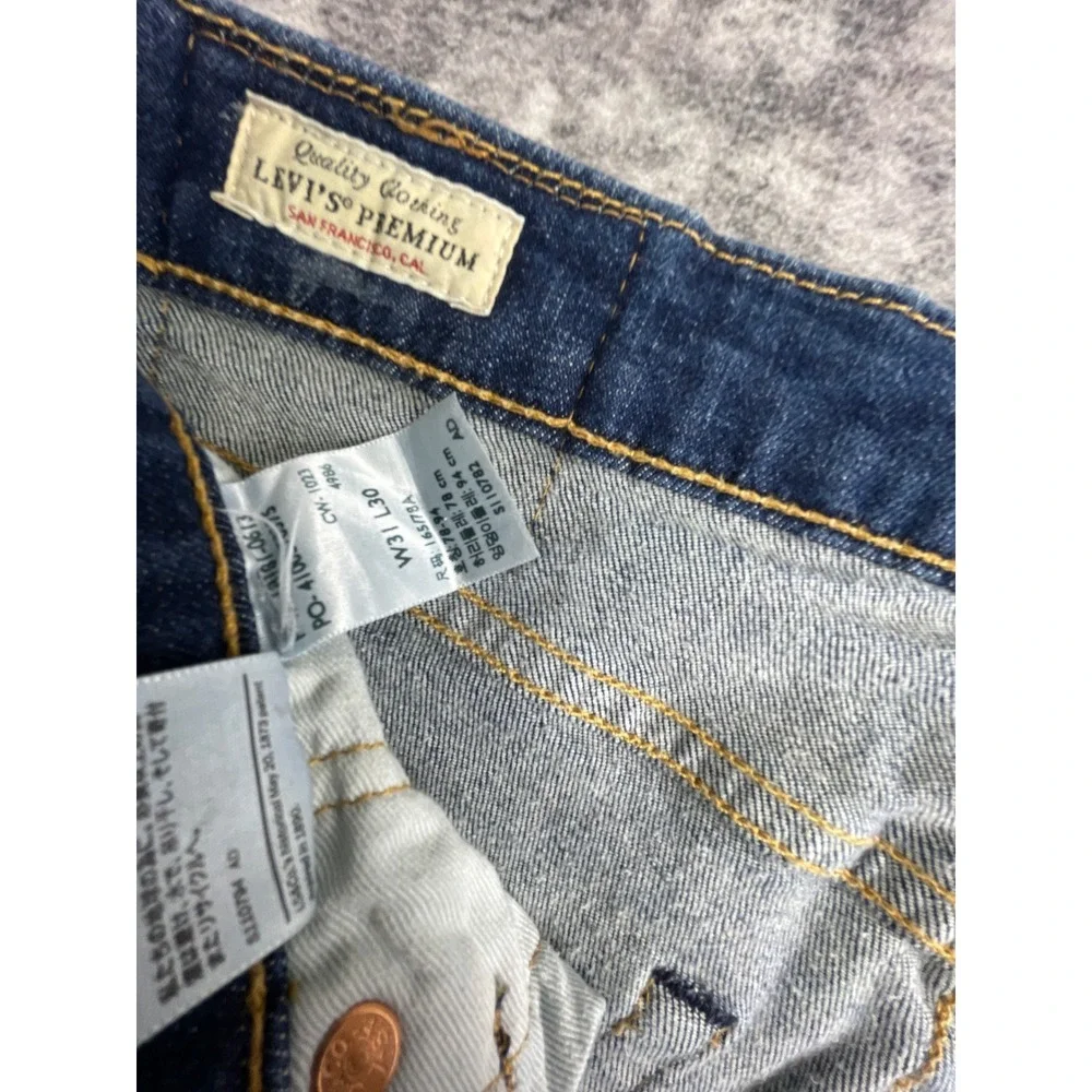 Levi's Mens 31x30 541 Athletic Taper Jeans Dark Wash Blue Denim Pants Rugged